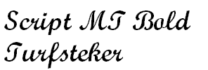 Script MT Bold